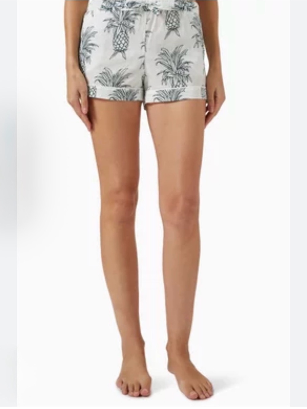 Desmond & Dempsey “Howie” Pineapple Pajama Shorts Green XL